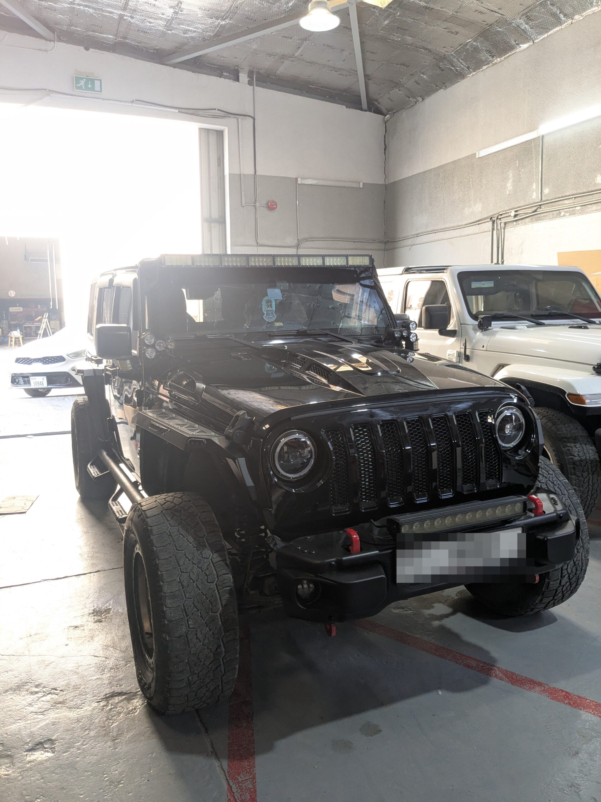 jeep front plate removed jeep front plate removed