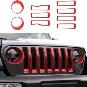 JL 9pcs Grill Inserts Red
